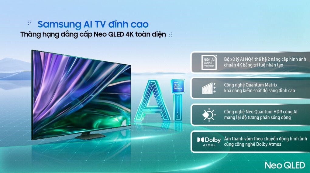 Smart Tivi Neo QLED Samsung AI 4K 65 inch QA65QN85D