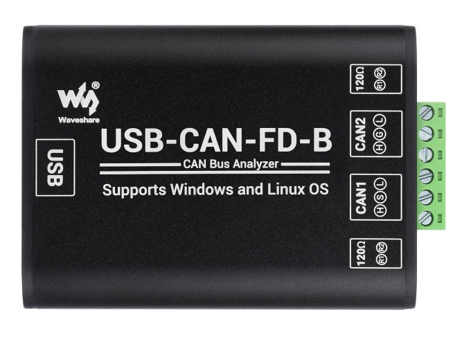 Waveshare USB-CAN-FD Industrial 2-Channel USB to CAN/CAN FD Converter