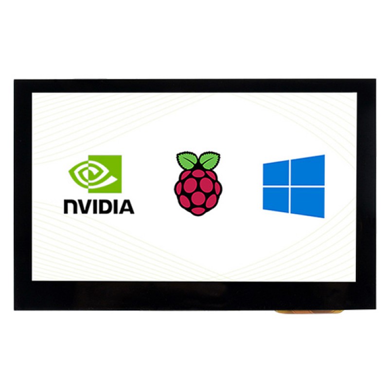 4.3inch Capacitive Touch Screen LCD (B), 800×480, HDMI, IPS - Màn hình Cảm ứng điện dung Waveshare LCD 4.3inch HDMI(B), 800x480, IPS,  